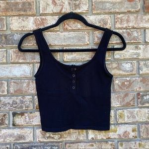 Aeropostale Seamless Ribbed Cropped Tank